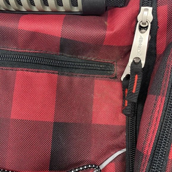 Athalon Everything Boot Bag Buffalo Check Black & Red Lumber Jack Backpack - Picture 12 of 12